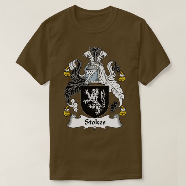 Camiseta Stokes Coat of Arms Family Crest  (Frente do Design)
