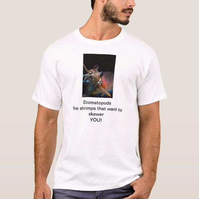 Camiseta Stomatopod (camarão de louva-a-deus) (Frente)