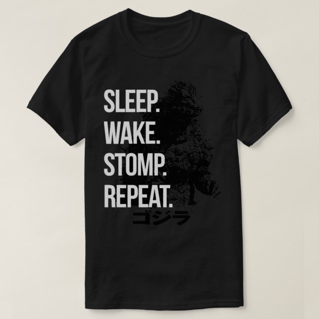 CAMISETA STOMP DE ACORDAR SLEEP REPEAT G2K (Frente do Design)