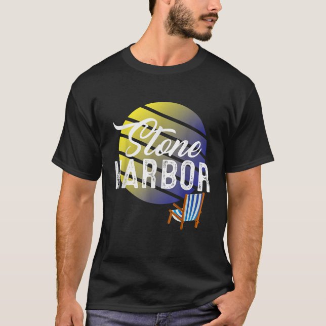 Camiseta Stone Harbor NJ New Jersey Shore Summer Beach (Frente)