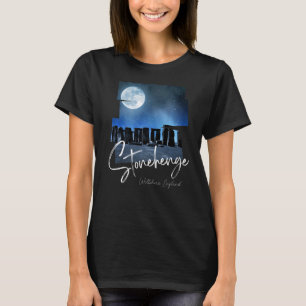 Camiseta Stonehenge England Souvenir Stonehenge À Noite