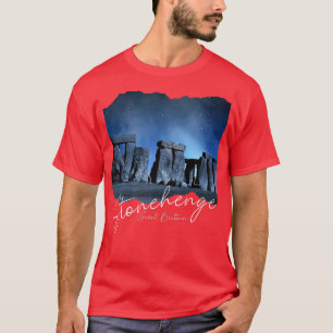 Camiseta Stonehenge England Souvenir Stonehenge À Noite P