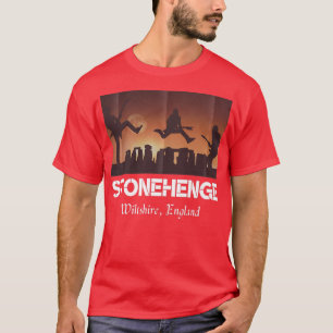 Camiseta Stonehenge England SouvenirStonehenge À Noite1016