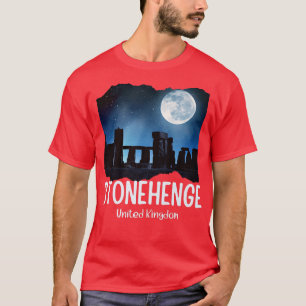 Camiseta Stonehenge England SouvenirStonehenge À Noite1018