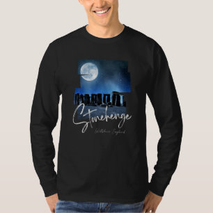 Camiseta Stonehenge Inglaterra Lembrança Stonehenge À Noit