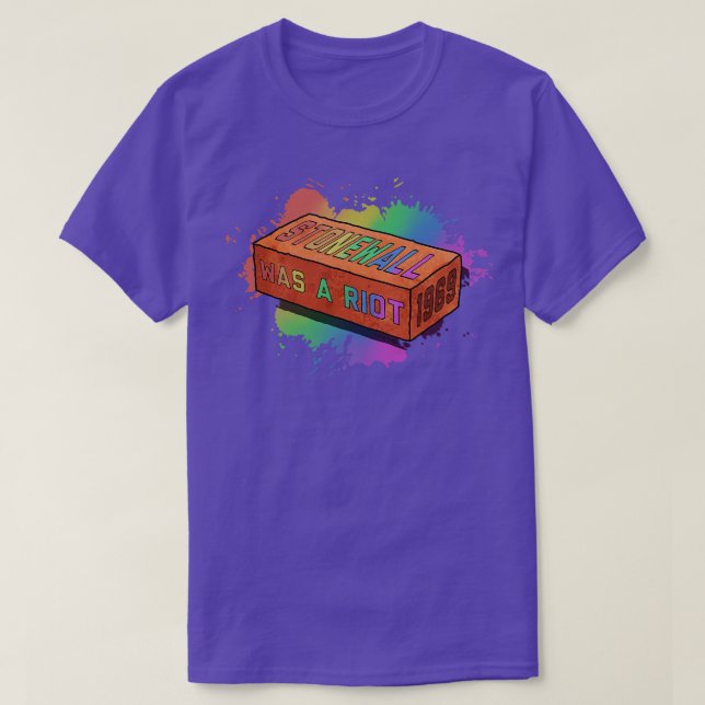 Camiseta Stonewall Era Um Riot (Frente do Design)