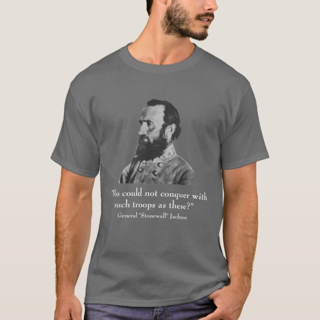 Camiseta "Stonewall geral" Jackson e citações (Frente)