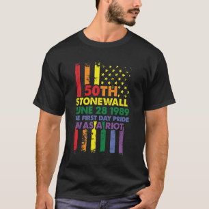 Camiseta Stonewall Riots 50th LBGTQ Orgulho gay Shirts Amer
