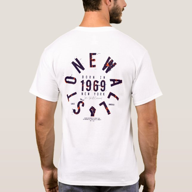 Camiseta Stonewall Volcano 1969, LGBTQ e orgulho gay (Verso)