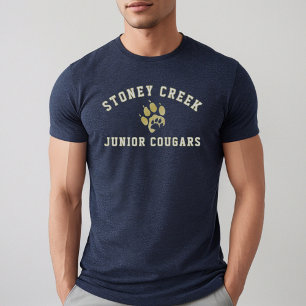 Camiseta Stoney Creek Junior Cougars Azul Marinho Masculino