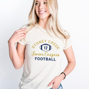 Camiseta Stoney Creek Junior Cougars Futebol Dourado