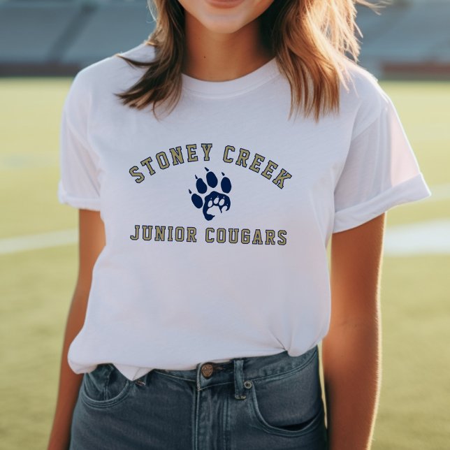 Camiseta Stoney Creek Júnior Cougars White (Criador carregado)