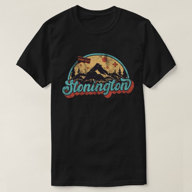 Camiseta Stonington, Connecticut (Frente do Design)