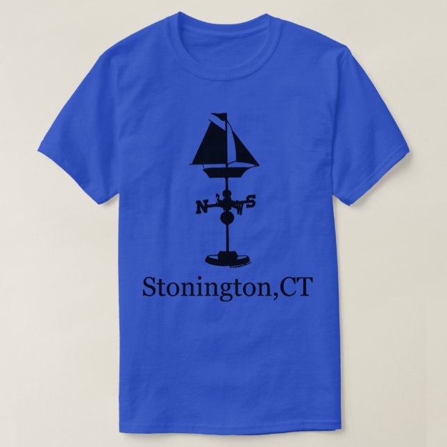 Camiseta Stonington CT Ship Weather Vane TSirt (Frente do Design)