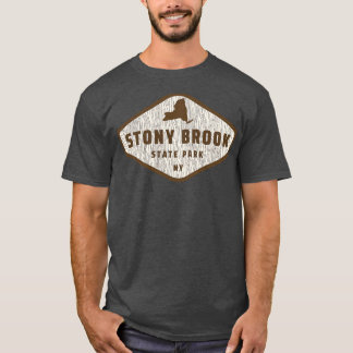 Camiseta Stony Brook State Park New York Tree Log Textura W