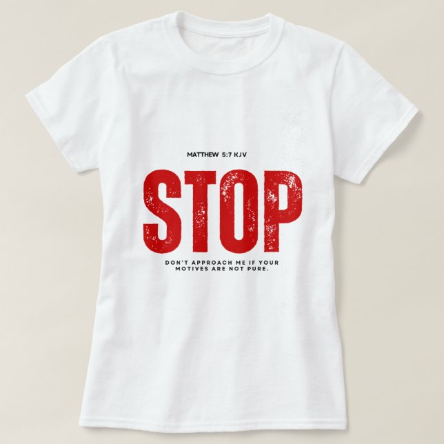 CAMISETA STOP (Frente do Design)