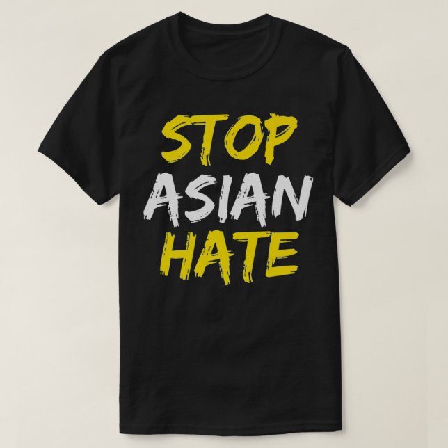 Camiseta Stop Asian Hate Premium  (Frente do Design)