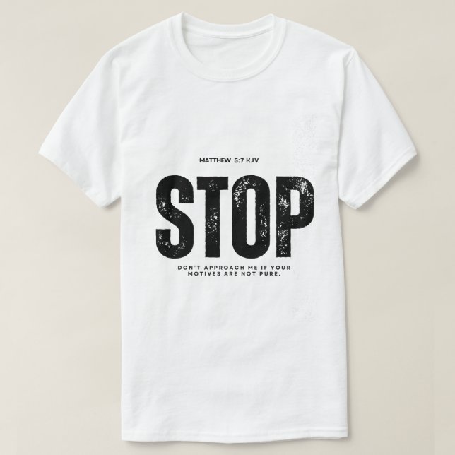 Camiseta Stop the cycle (Frente do Design)