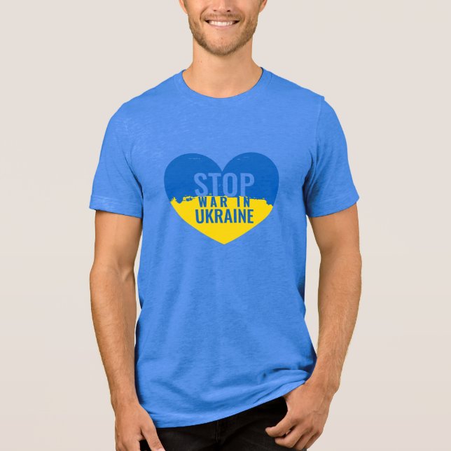 Camiseta Stop War in Ukraine. I support Ukraine. (Frente)