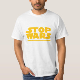 Camiseta Stop Wars Parody Logo
