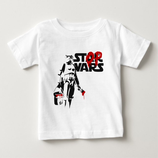 Camiseta Stop Wars Parody Logo (Frente)