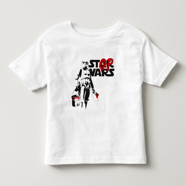 Camiseta Stop Wars Parody Logo (Frente)