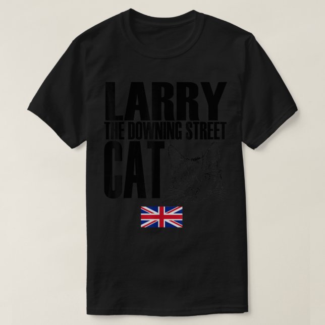 Camiseta Storecastle Larry the Downing Street Cat Reino Uni (Frente do Design)