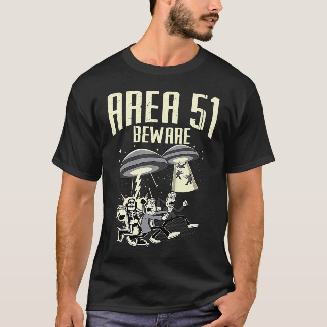 Camiseta Storm Area 51 Beware They Cant Stop All Of Us (Frente)