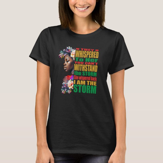 Camiseta Storm BLM Black African Pride Black History Month (Frente)