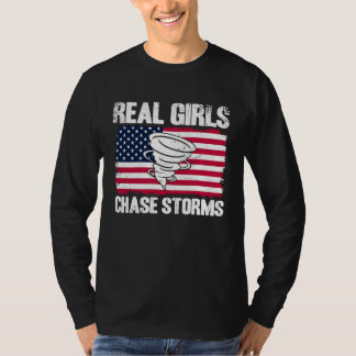 Camiseta Storm Chaser Hurricane Meteorology Real Girls Chas
