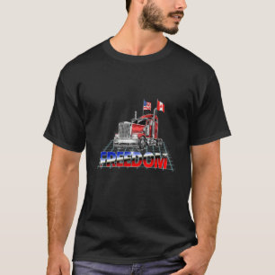 Camiseta Storm Truck American Canada Flag Freedom Convo