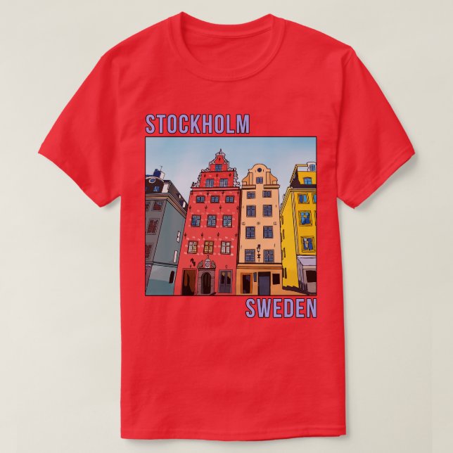 Camiseta Stortorget Gamla Stan Suecia Estocolmo (Frente do Design)