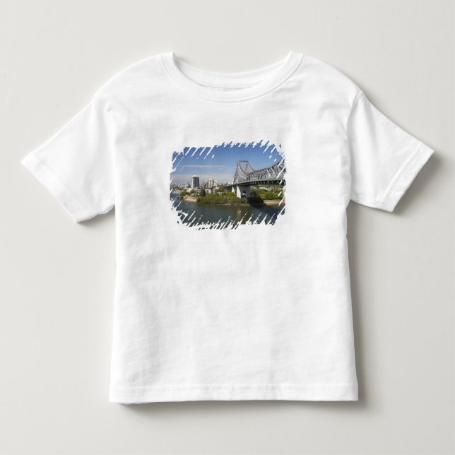 Camiseta Story Bridge, Rio Brisbane, e Canguru (Frente)