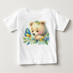Camiseta Storybook Woodland Bear E Borboleta