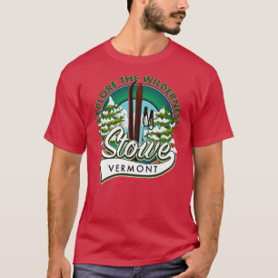 Camiseta Stowe Vermont explora o esqui de Wilderness