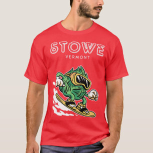 Camiseta Stowe Vermont Funny Snowboard Beer Saltos