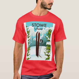 Camiseta Stowe Vermont Ski impressão art