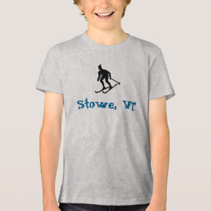 Camiseta Stowe, VT (Esqui da costa oriental) Crianças de Es