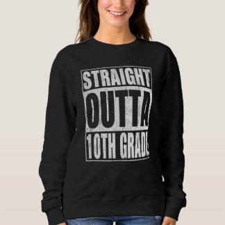 Camiseta Straight Outta 10th Grade Tenth Grade School Gradu
