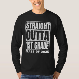 Camiseta Straight Outta 1st Grade School Graduation Class O