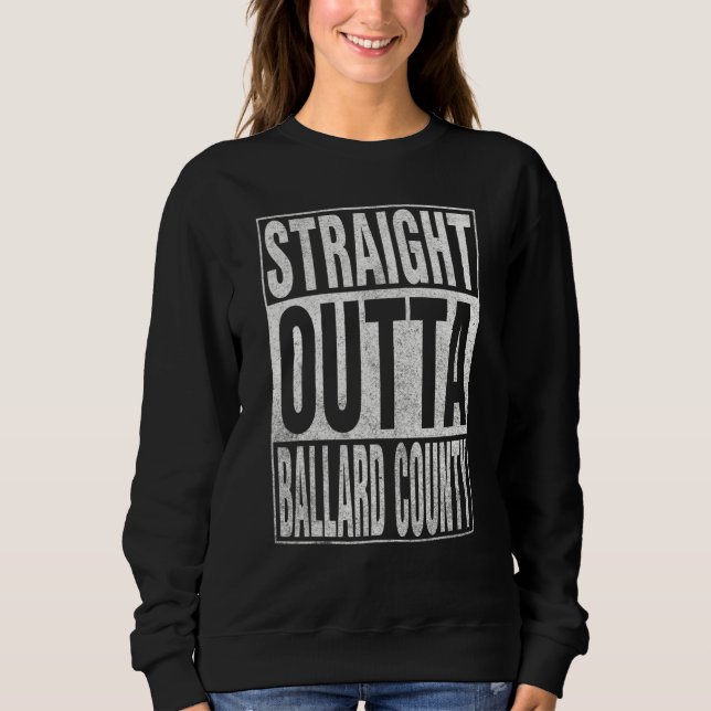 Camiseta STRAIGHT OUTTA BALLARD COUNTY Cool Home Quote (Frente)