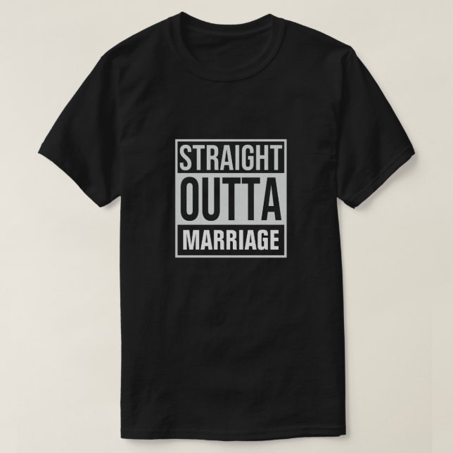 Camiseta Straight Outta Casamento (Frente do Design)