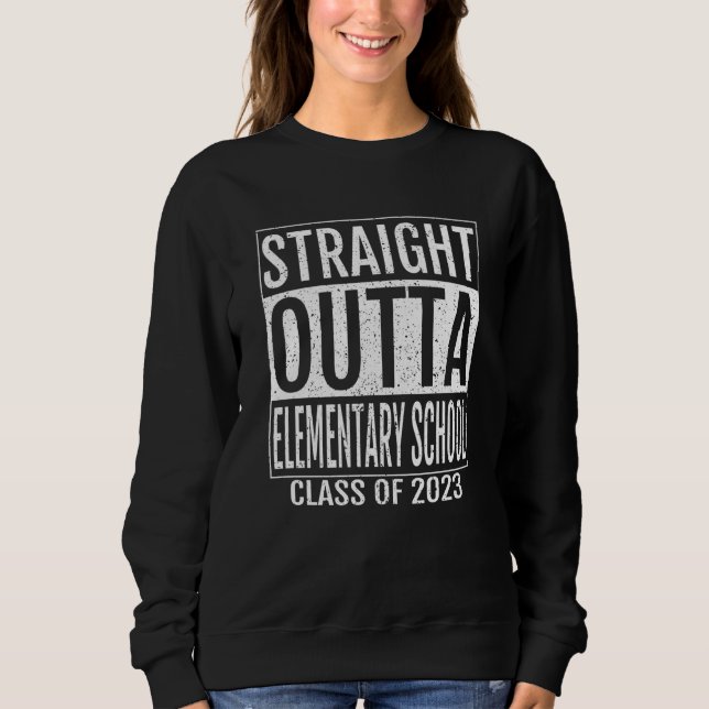 Camiseta Straight Outta Elementary School Graduation 2023 S (Frente)