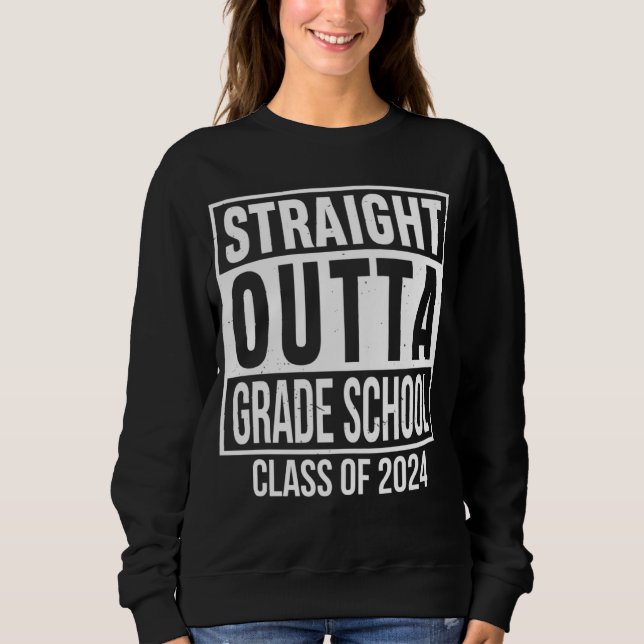 Camiseta Straight Outta Grade School Preschool Graduation S (Frente)