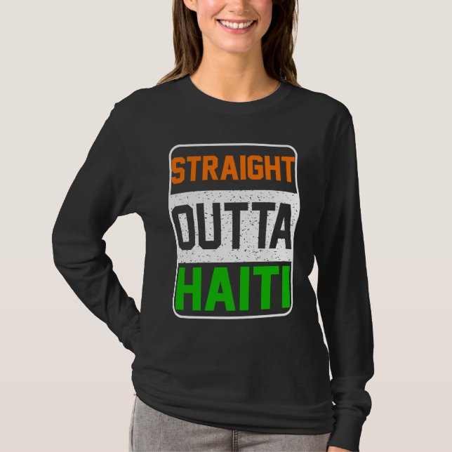 Camiseta Straight Outta Haiti (Frente)