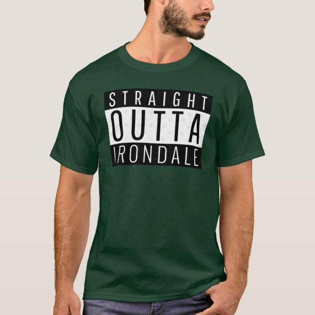 Camiseta Straight Outta Irondale Alabama Oversized (Frente)