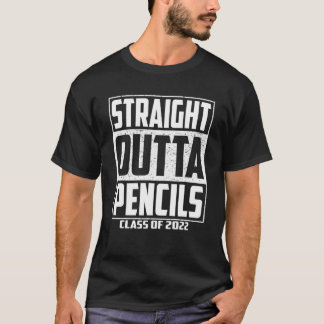 Camiseta Straight Outta Pencils School Boys Kids Graduation