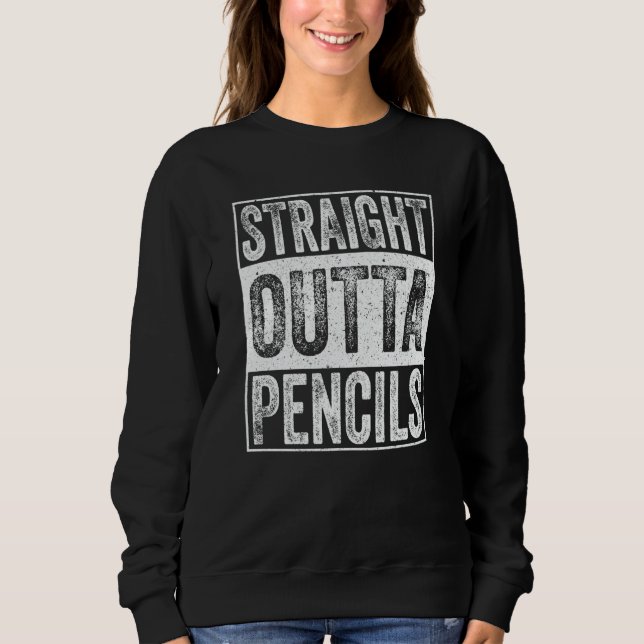 Camiseta Straight Outta Pencils School  Graduation (Frente)
