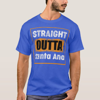 Camiseta Straight Outta Santa Ana California USA Retro Vint