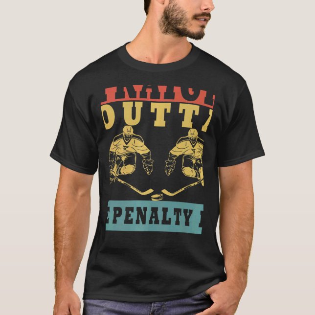 Camiseta Straight Outta The Penalty Box Ice Hockey Player D (Frente)